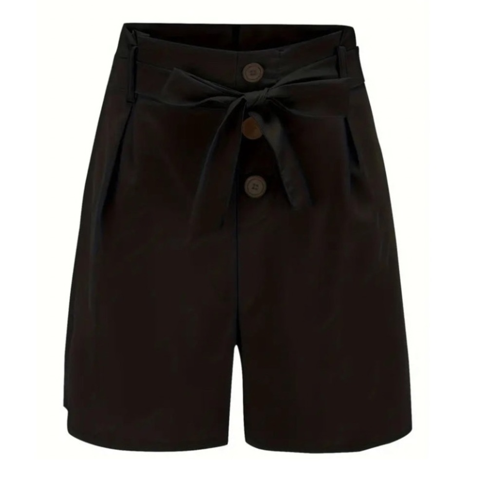 NWT!  High-waisted black shorts - Picture 2 of 2